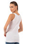 Özkan 0111 Women's 100% Cotton Rib Flexible Comfortable Rib Thick Straps Knitted Undershirt - 2