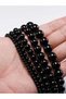 8mm Smooth Black Agates Natural Stone Beads For Jewelry Making Round Onyx Loose Beads 6 8 10 12mm Di - 7