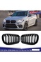 For BMW F15 F16 X5 X6 F85 F86 2014-2018 Front Bumper Kidney Racing Grille Glossy Black Car Double... - 7