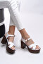 Ylllatha Women's Heeled Sandals 0012761 White - 3