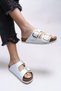 Vylsula Women's Double Buckle Slippers 0012602 White - 3