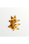 Fleur d'Or - أقراط بتصميم خاص مصنوعة يدويًا من أوراق الذهب - 5