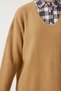 V-Neck Knitwear Sweater Camel Lza0012 - 5