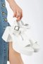 Noya White Heeled Sandals - 2