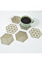 Gold Color Metal Coaster Coaster - 2