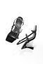 Filar Black Patent Leather Thin Strap Sandals Heeled Shoes