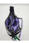 Smart Bags Parachute Satin Fabric Gray Lilac Shoulder Bag - 7