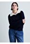 Contrast Collar Knitwear Sweater - 6
