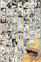 Manga Comic Card Poster - 50 Pieces Japanese Black and White Comic Anime Magazine Wall Decor