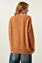 V-Neck Oversize Knitwear Sweater Peach Lbv0013 - 4