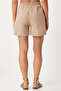 Muslin Shorts with Pockets Lmx0011 Beige - 6