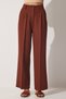 Wide Leg Masculine Woven Trousers Brown Lhg0001 - 2