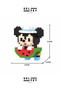 Yapı OyuncakModel Mickey Mouse With Watermelon Mini Figür - 3