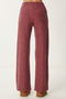 Wide Leg Comfortable Soft Pants Bordo Lub0073 - 7