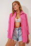 Oversize Basic Shirt Vibrant Pink Ldd0003 - 2