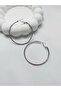 Women's Silver Color Clip-On Hoop Earrings - 5cm