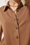 Sleeveless Viscose Shirt Medium Brown Lto0009 - 4
