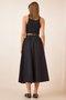 Balloon Parachute Midi Skirt Black Lul0001 - 5