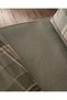 Roger King Size 100% Cotton Flannel Duvet Cover Set - Khaki - 5