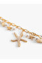 Chain Bracelet with Starfish Detailed Dangle - 3