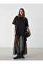 Crew Neck Lace Detailed Women's Dress - 2