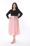 Women's Plus Size Color Wide Gipe Elastic Pocket Plaid Print Skirt 65N38781 - 5