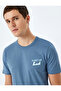 Slogan Print Cotton Crew Neck Short Sleeve Slim Fit T-Shirt - 2