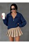 Women's Oversize Zippered Crop Knitwear Sweater Daily Use Seasonal