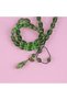 Dice Amber Beyzi Cut 7.5X11.5Mm Rosary -Transparent Green - 5