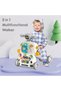 5-IN-1 Baby Walker/Learning Table Mode/Game Panel Mode/Scooter Mode/Roller Coaster Mode w/ Music - 3