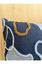 Punch Embroidered Throw Pillow Cover 42 X 42 - 5