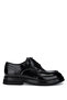 Men's Genuine Leather Black Opening Casual Shoes