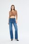 Women's High Waist Lycra Wide Leg Wide Leg Jean Pants - 5