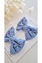 Girl's Scallop Bow 2-Piece Clip Buckle Set - 2