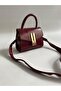Bunny Model Hand and Women's Shoulder Bag Claret Red - 2