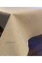مفرش طاولة فاخر مستطيل الشكل من قماش PVC قابل للغسل، مزين بقماش فضي لامع قزحي الألوان قابل للمسح. - 3
