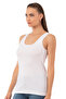 Özkan 0111 Pack of 6 Women's 100% Cotton Ribbed Flexible Comfortable Ribbed Thick Strap Knitted Undershirt - 4