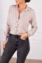 Women's Stone Patterned Long Sleeve Shirt ARM-24K001023 - 3