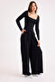 Pleated Wide Leg Trousers - 4