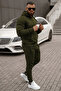 Men's Kangaroo Pocket Hooded Oversize Tracksuit Set - 4