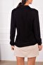 Women's Black Patterned Long Sleeve Shirt ARM-24K001023 - 5