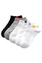 Pack of 5 Unisex Washed Cotton Ankle Socks - 4