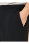 Tape Detail Minimal Print T-shirt and Short with Pocket Set - 5