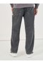 Cotton Stretch Relaxed Fit Jeans with Drawcord Detail - 4