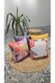 Summer Tropical Colorful Concept Set of 4 Decorative Throw Pillow Cases – Summer Model & Plain - 8