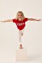 US Polo AssnLicensed Text Printed Girl's Pajama Set - 3