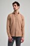 Men's Camel Collar Slim Fit Shirt with Shortable Cufflinks 1004250124_595 - 3