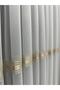 Gold Striped Skirt Lead-Weighted Tulle Curtain 1/3 Dense Pleat - 2