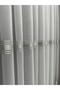 Silver Stripe Skirt Leaded Tulle Curtain 1/3 Close Pleat