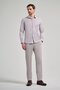 Men's Long Sleeve Striped Pattern Italian Collar Cotton Slim Fit Shirt 1004250180 - 2